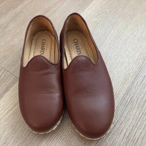 Charix Classic Bordeaux Leather Slip-Ons – Women’s Size 36 (US 6)
